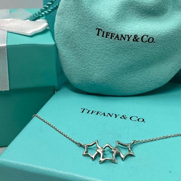 Tiffany & Co Star Pendant Necklaces 16" - Picture 1 of 8